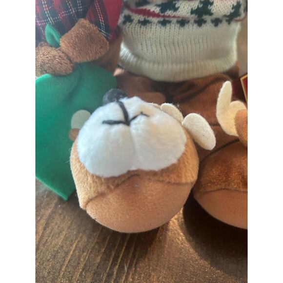 ⭐️ Vintage Avon Bear 06 Twas The Night Before Christmas Plush Reindeer Slippers - Picture 4 of 8